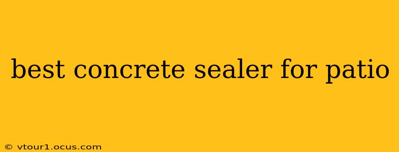 best concrete sealer for patio