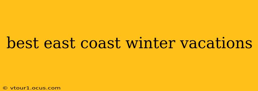 best east coast winter vacations