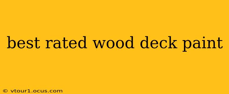 best rated wood deck paint