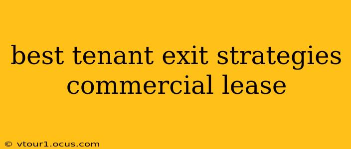 best tenant exit strategies commercial lease