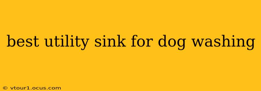 best utility sink for dog washing