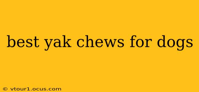 best yak chews for dogs