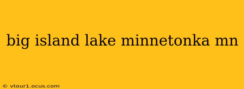 big island lake minnetonka mn