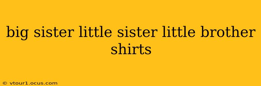 big sister little sister little brother shirts
