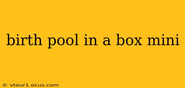 birth pool in a box mini