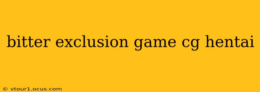 bitter exclusion game cg hentai bitter exclusion game cg hentai