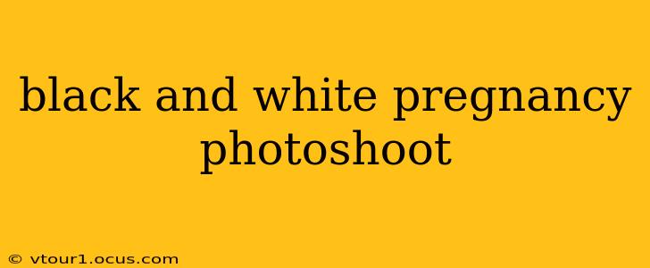 black and white pregnancy photoshoot