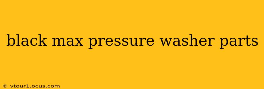 black max pressure washer parts