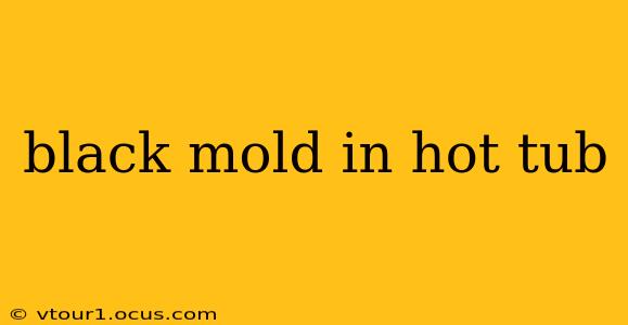 black mold in hot tub