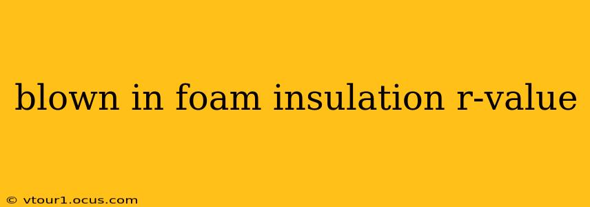 blown in foam insulation r-value