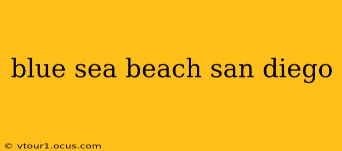 blue sea beach san diego