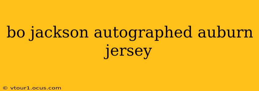 bo jackson autographed auburn jersey