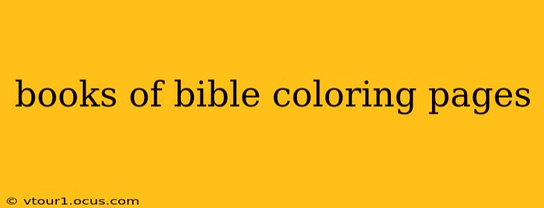 books of bible coloring pages