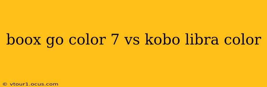 boox go color 7 vs kobo libra color