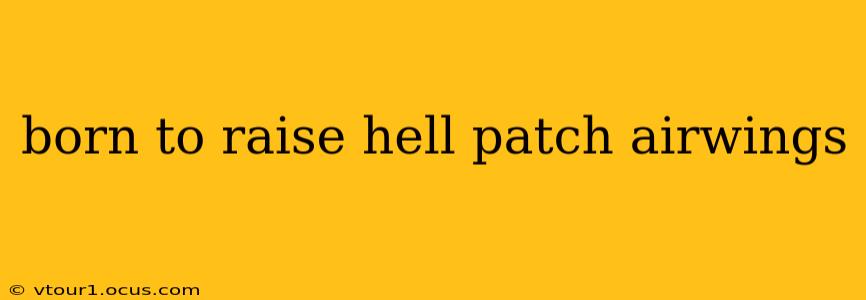 born to raise hell patch airwings