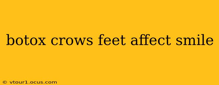botox crows feet affect smile