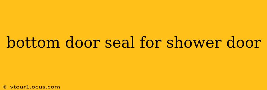 bottom door seal for shower door