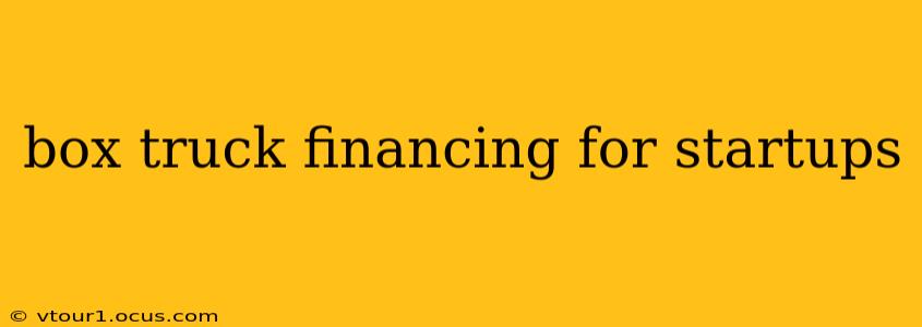 box truck financing for startups