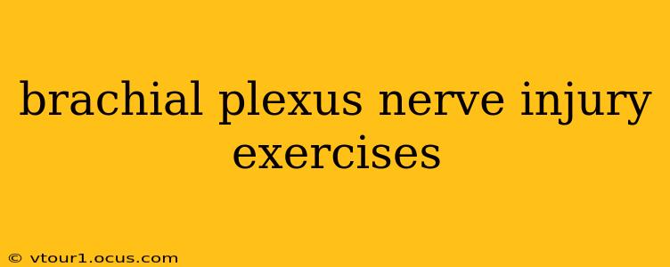 brachial plexus nerve injury exercises