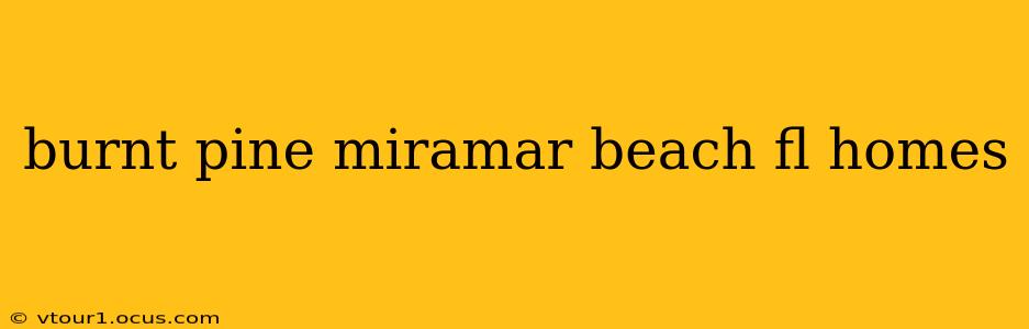 burnt pine miramar beach fl homes
