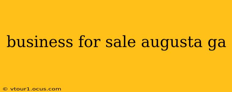 business for sale augusta ga