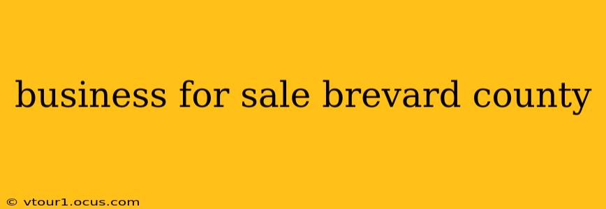 business for sale brevard county