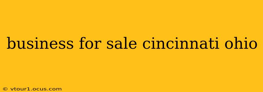 business for sale cincinnati ohio