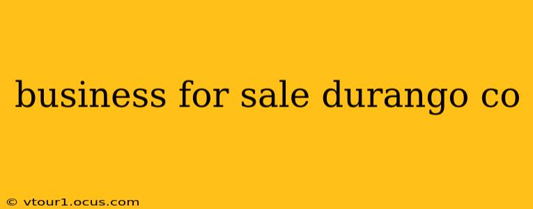 business for sale durango co