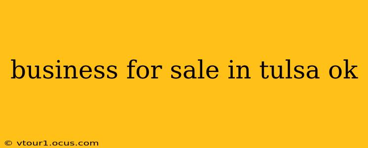 business for sale in tulsa ok