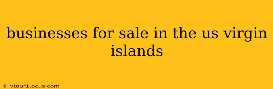 businesses for sale in the us virgin islands