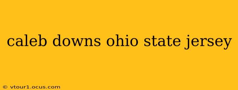 caleb downs ohio state jersey