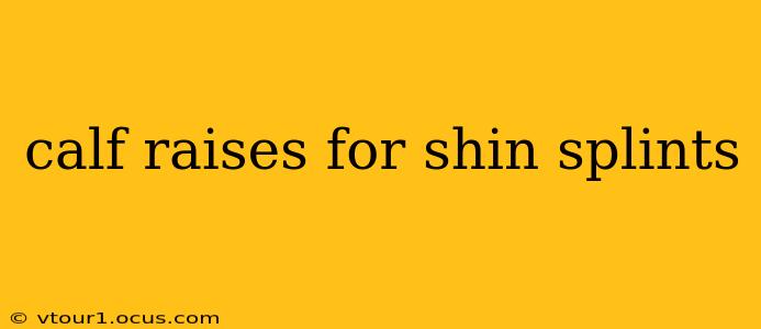calf raises for shin splints