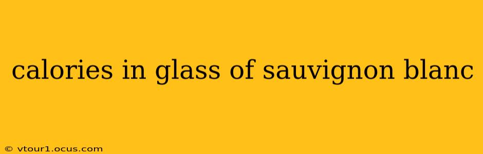 calories in glass of sauvignon blanc