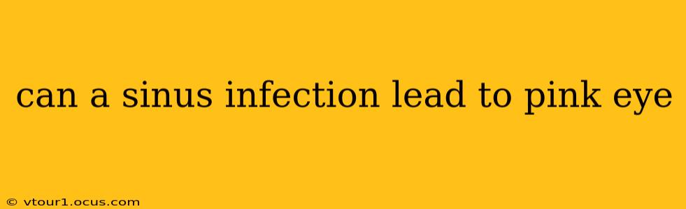 can a sinus infection lead to pink eye