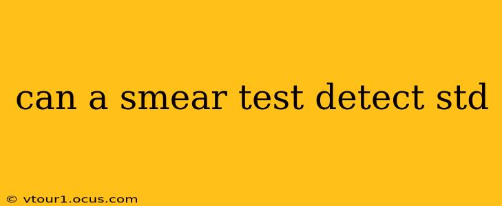 can a smear test detect std