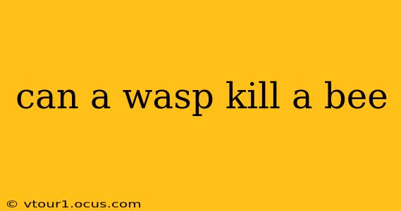 can a wasp kill a bee
