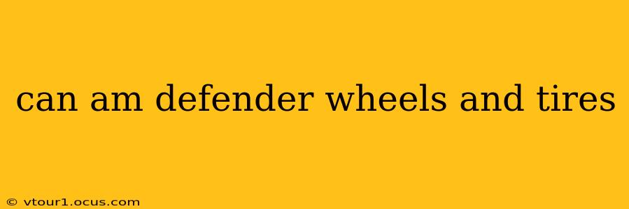 can am defender wheels and tires