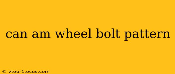 can am wheel bolt pattern