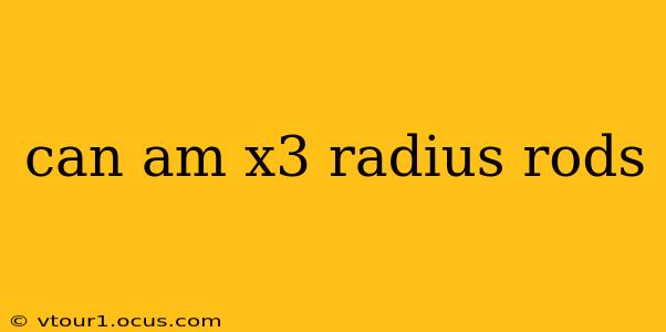 can am x3 radius rods
