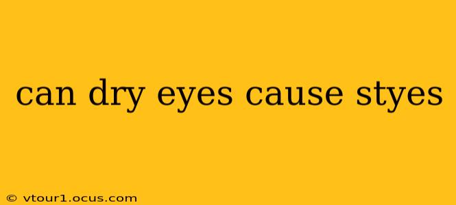 can dry eyes cause styes