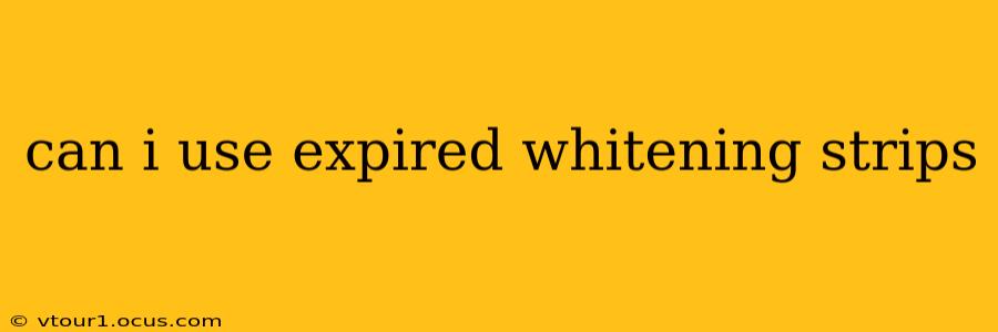 can i use expired whitening strips