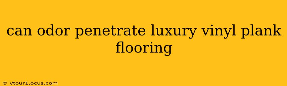 can odor penetrate luxury vinyl plank flooring