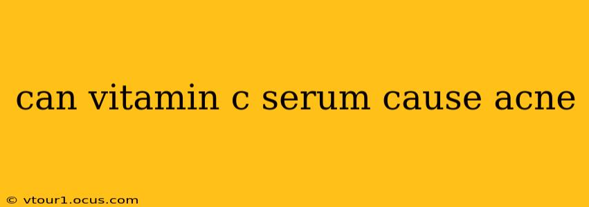can vitamin c serum cause acne