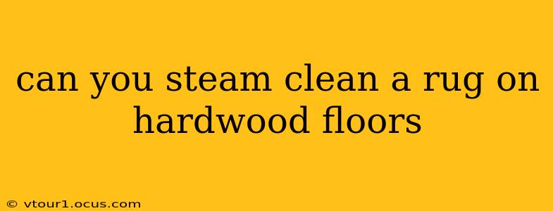 can you steam clean a rug on hardwood floors