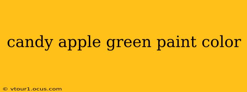 candy apple green paint color