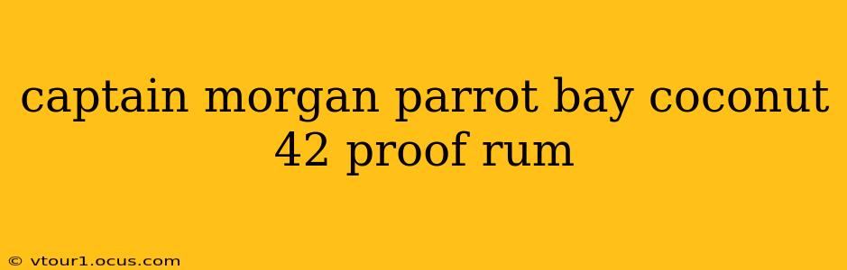 captain morgan parrot bay coconut 42 proof rum