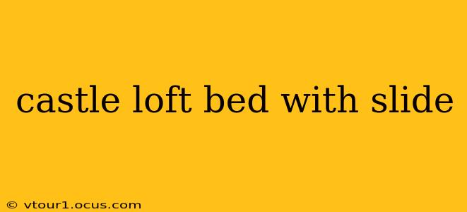 castle loft bed with slide