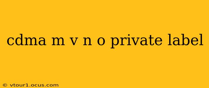 cdma m v n o private label