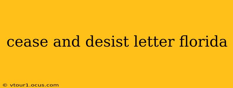 cease and desist letter florida