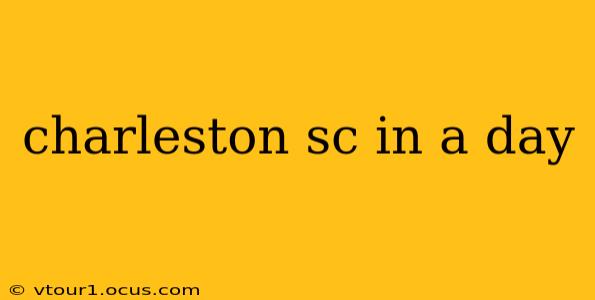 charleston sc in a day
